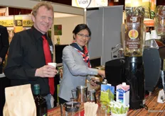 Eric Beek en zijn vrouw Gloria van Ilimani waren ook deelnemer van het foodplein en bezorgden de bezoekers weer heerlijke koffie.